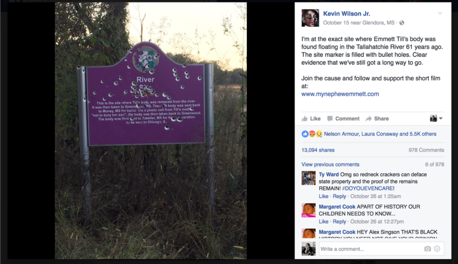 A Brief Visual History Of The Bullet Riddled Emmett Till Memorial Sign