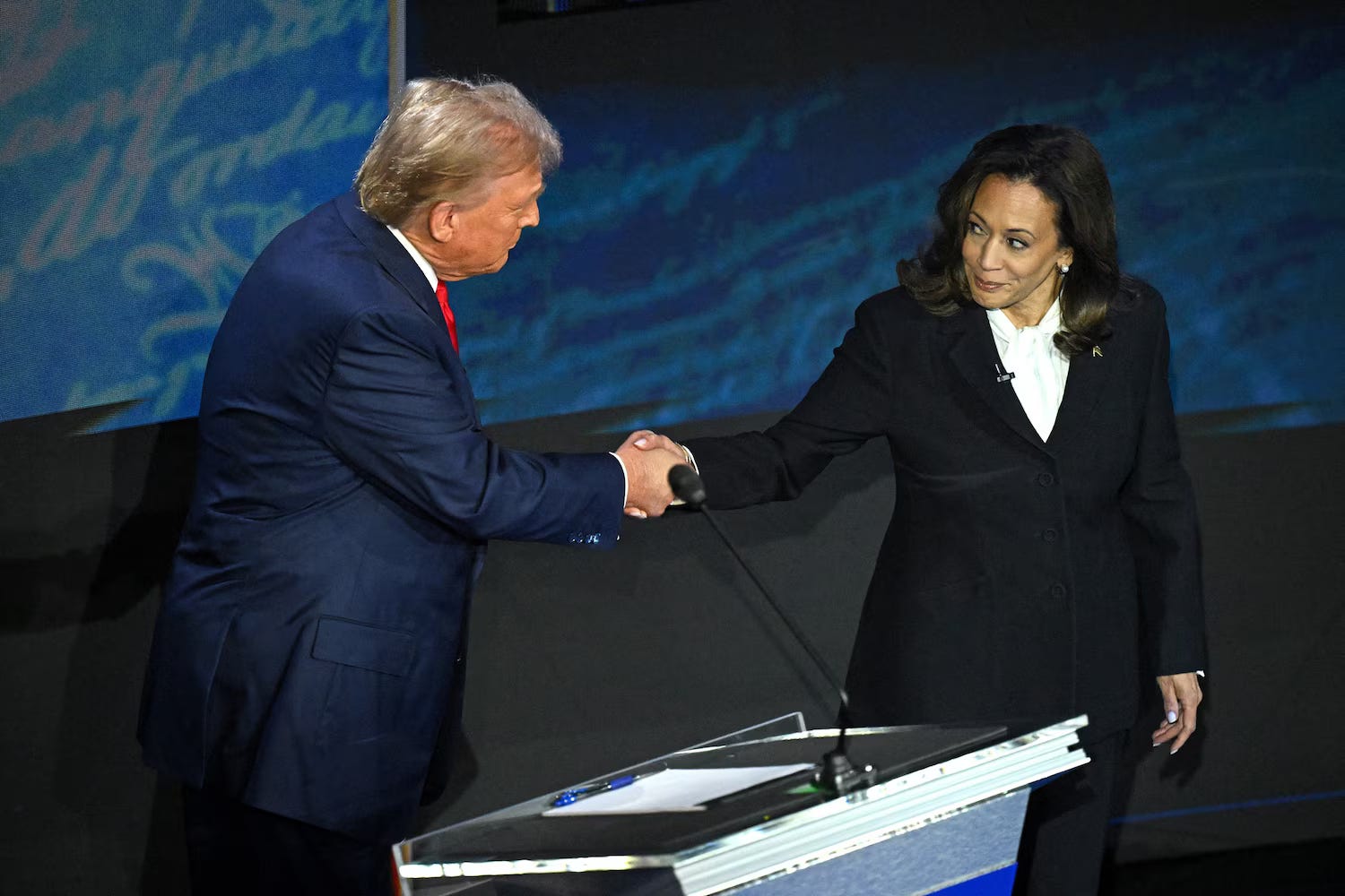 The 13 Most Telling Photographs of the Harris-Trump Presidential Debate